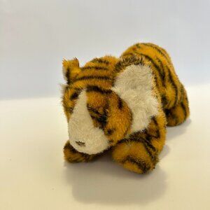 Vintage 1986 Gund Tiger Plush Toy Stuffted animal Made in Korea plastic eyes
